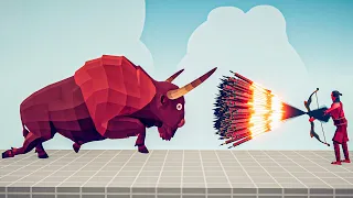 GIANT BISON vs EVERY GOD - Totally Accurate Battle Simulator TABS