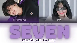 Seven Karaoke | Jungkook (정국) | Duet with Colour coded Lyrics