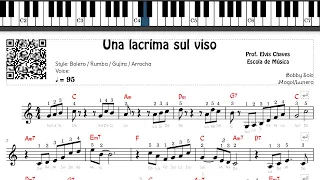 🎼 Una lacrima sul viso - 6640 - Bobby Solo - Tutorial Partitura Fácil