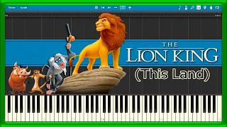 This Land 🌳 The Lion King 🦁 (PIANO TUTORIAL) 🎹 #39