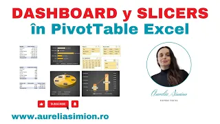 Dashboard Excel cu Slicers și PivotTable