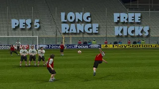 PES 5 Long range free kicks