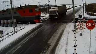 Truck vs Two Trains