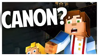 Minecraft Story Mode is and isn't Canon.