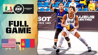 USA v Mongolia | Women's - Full Game | FIBA 3x3 U18 World Cup 2021