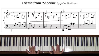 Theme from Sabrina by John Williams Piano Tutorial