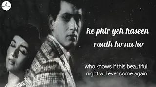 Lag jaa gale (1964) lyrics with English translation