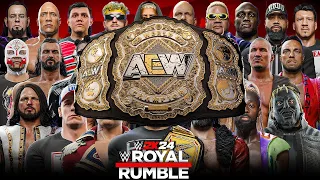 WWE 2K24 ROYAL RUMBLE MATCH FOR THE AEW HEAVYWEIGHT CHAMPIONSHIP!