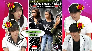 Reaksi Siswa Korea Kaget Lihat "Tiktok Citayam Fashion Week di SUDIRMAN" 🇮🇩🇰🇷 | Reaction Indonesia