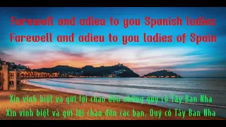 Spanish Ladies Lyrics Vietssub- Fare ye well - Lyrics - Vietsub - Farewell and adieu