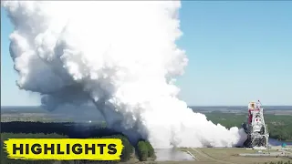 Watch NASA's 2nd Hot Fire Test of Artemis Rocket!