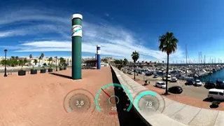 Ultimate Virtual Cycling in 360° VR Fat Burning Workout Tarragona Spain 4k Garmin Video