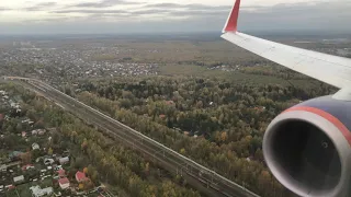 Посадка в Шереметьево - Aeroflot Boeing 737
