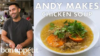 Andy Makes Chicken Soup with Sweet Potatoes | From the Test Kitchen & Healthyish | Bon Appétit