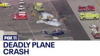 Deadly plane crash under investigation at Van Nuys Airport