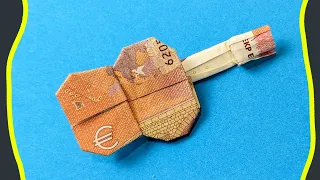 Origami Gitarre 🎸 aus Geld falten und als Geldgeschenk verschenken