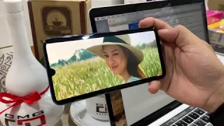 Khui hộp Samsung Galaxy A50 chính hãng giá dưới 7tr, test thử vân tay dưới màn hình