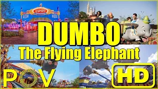 Dumbo The Flying Elephant POV and Queue Walk Through at the Magic Kingdom! Walt Disney World Rides!