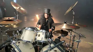 Gonzo Sandoval~ Drums of Thunder ~ Spotaneus Drum Solo 2021~ Armored Saint ~Lone Wolf video Shoot!