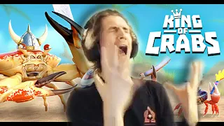 CRAB BATTLE ROYALE! - xQc Plays King of Crabs with Chat | xQcOW