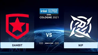 RU Gambit vs NIP BO3| IEM Season XVI - Cologne