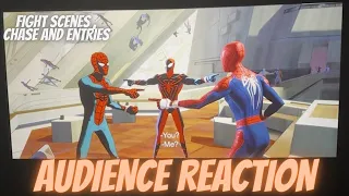 Spiderman Across the Spider-verse Epic Spiderman Chases & Fights | Best Audience reactions !!