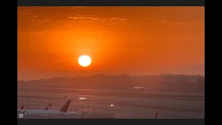 AMAZING Sunrise and Sunset Arrivals at LAX