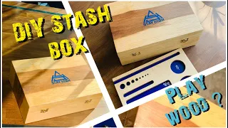 DIY wooden stash box with Smoking Tray- How to made a stash box from play wood