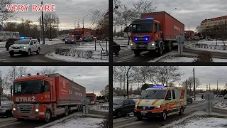 *VERY RARE* Escort of Polish fire trucks with sirens