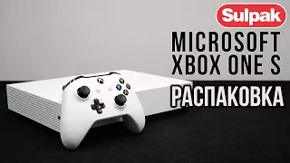 Игровая консоль Microsoft Xbox One S1 ТБ распаковка (www.sulpak.kz)