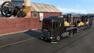 Euro Truck Simulator 2 : Roaming in Spain | Forklift delivery | Logitech G920