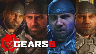 ALL CAMPAIGN CUTSCENES | WITH DAVE BATISTA | 1080p 60fps | Gears Of War 5