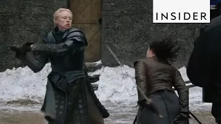 How 'Game of Thrones' Filmed Arya And Brienne's Sword Fight Scene