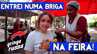 GRINGA FOI NA FEIRA COMER PASTEL E ACONTECEU ISSO!