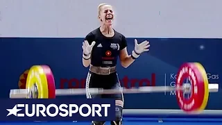 European Weightlifting Championships 2018 | Women's 48kg Clean & Jerk | Eurosport