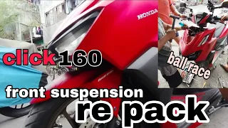 click160 front suspension repack