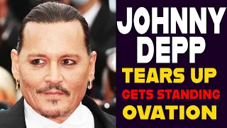 Johnny Depp  got a 7 minutes standing ovation at Cannes