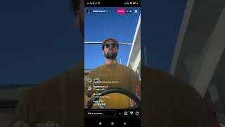 Klay Thompson IG live 23/10/23 on his way to Chase Centre for practice