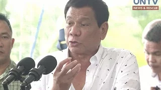 Pres. Duterte, ipinangakong maglalaan ng pondo sa mga proyektong pang-imprastraktura