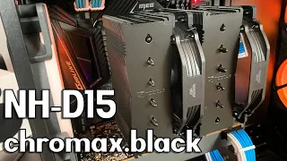 SILENCE, COOLING and STEALTH - NOCTUA NH-D15 chromax.black