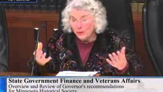 House State Government Finance and Veterans Affairs Committee  2/6/13