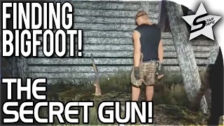 THE SECRET GUN - BIGFOOT'S CAVE & CABIN!! - Finding Bigfoot Game Gameplay Part 3 (Multiplayer)