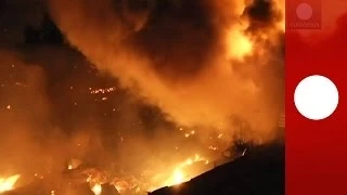 Видео: Мощный пожар уничтожил более 2 000 домов в Чили