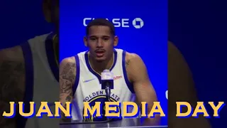 📲 Juan Toscano-Anderson Warriors Media Day snippet from @letsgowarriors Instagram Live