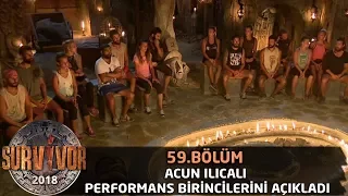 Acun Ilıcalı haftanın performans birincilerini açıkladı | 59. Bölüm | Survivor 2018