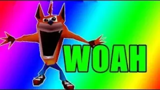 МЕМ  ВОЗВРАЩЕНИЕ КРЕША БАНДИКУТА! СЕРИЯ РЕМИКСОВ НА ВОЗГЛАС WOAH! CRASH BANDICOOT!