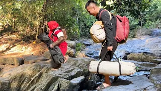 Best moments! Cutis's relaxing backpacking trip with adoptive dad! Full version