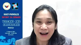 DOST PHIVOLCS InfoBit sa Senado Volcano and Earthquake Webinar