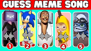 Guess The Meme By Voice | Wednesday, Skibidi Toilet, Sonic, MrBeast, Skibidi Dom Dom Yes Yes