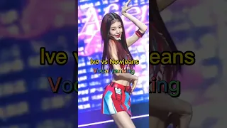 IVE VS NEWJEANS •vocal ranking• | #kpop #newjeans #ive #wonyoung